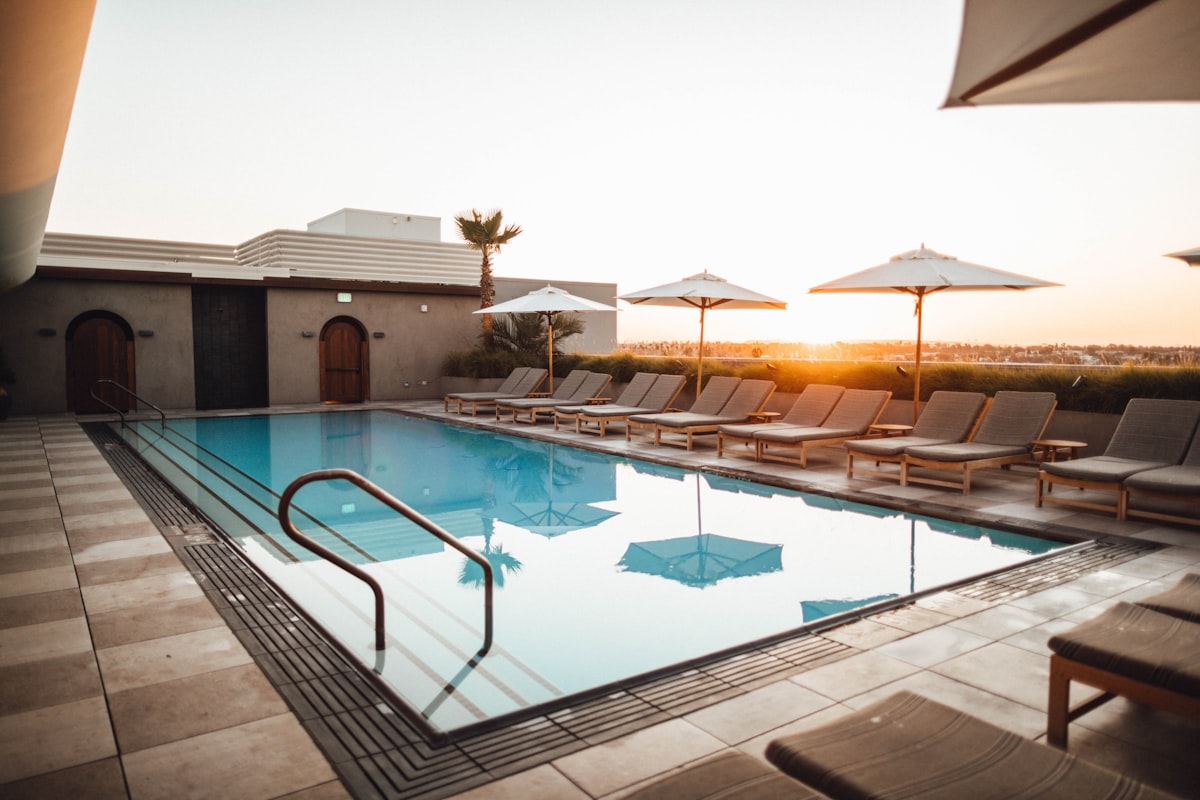 Restored pool tile and surface after Allure Pools acid and calcium wash, Summerlin NV